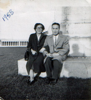 Shau Chan's parent in 1958