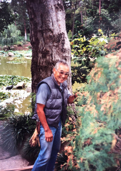 Frank Fujii at Lotusland Japanese Garden