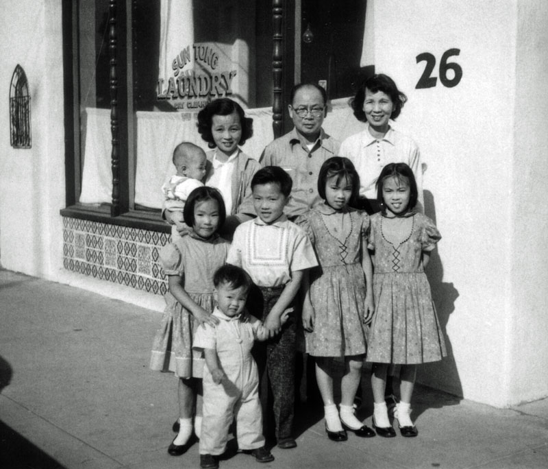 Tong Family at Sun Tong Laundry, 26 E. Ortega St.