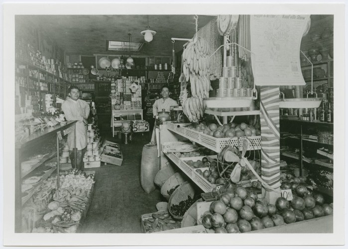 Interior of Osuna Grocery in 1924