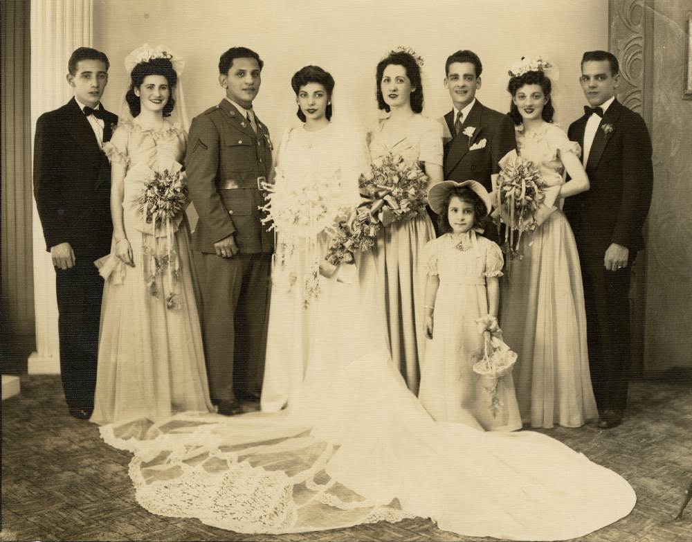 Catarino Escobar and wedding party