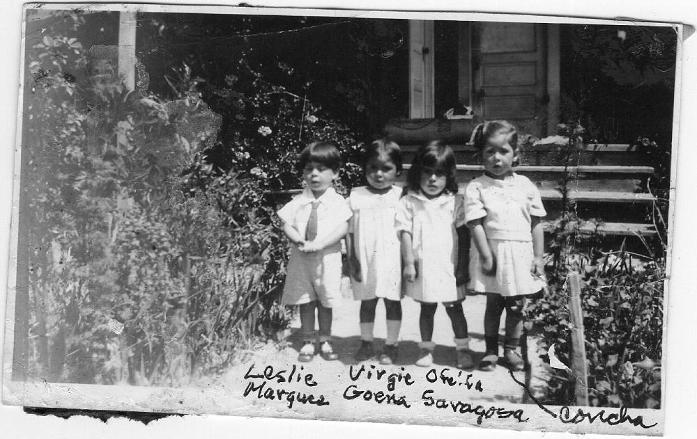 Four children from Tijuana Road, late 1930s