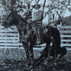 Tomas Ontiveros on a horse